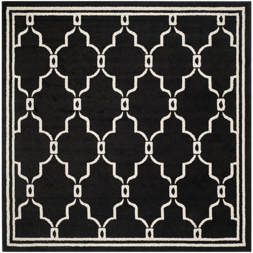 AMHERST, ANTHRACITE / IVORY, 7' X 7' Square, Area Rug, AMT414G-7SQ