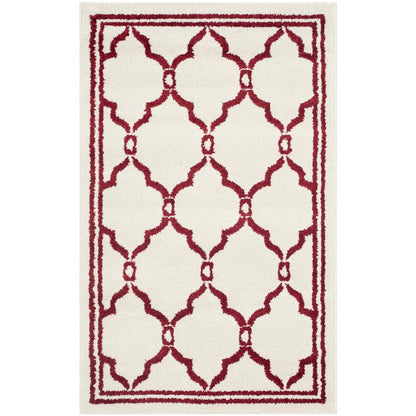 AMHERST, IVORY / RED, 2'-6" X 4', Area Rug