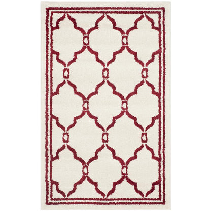 AMHERST, IVORY / RED, 2'-6" X 4', Area Rug