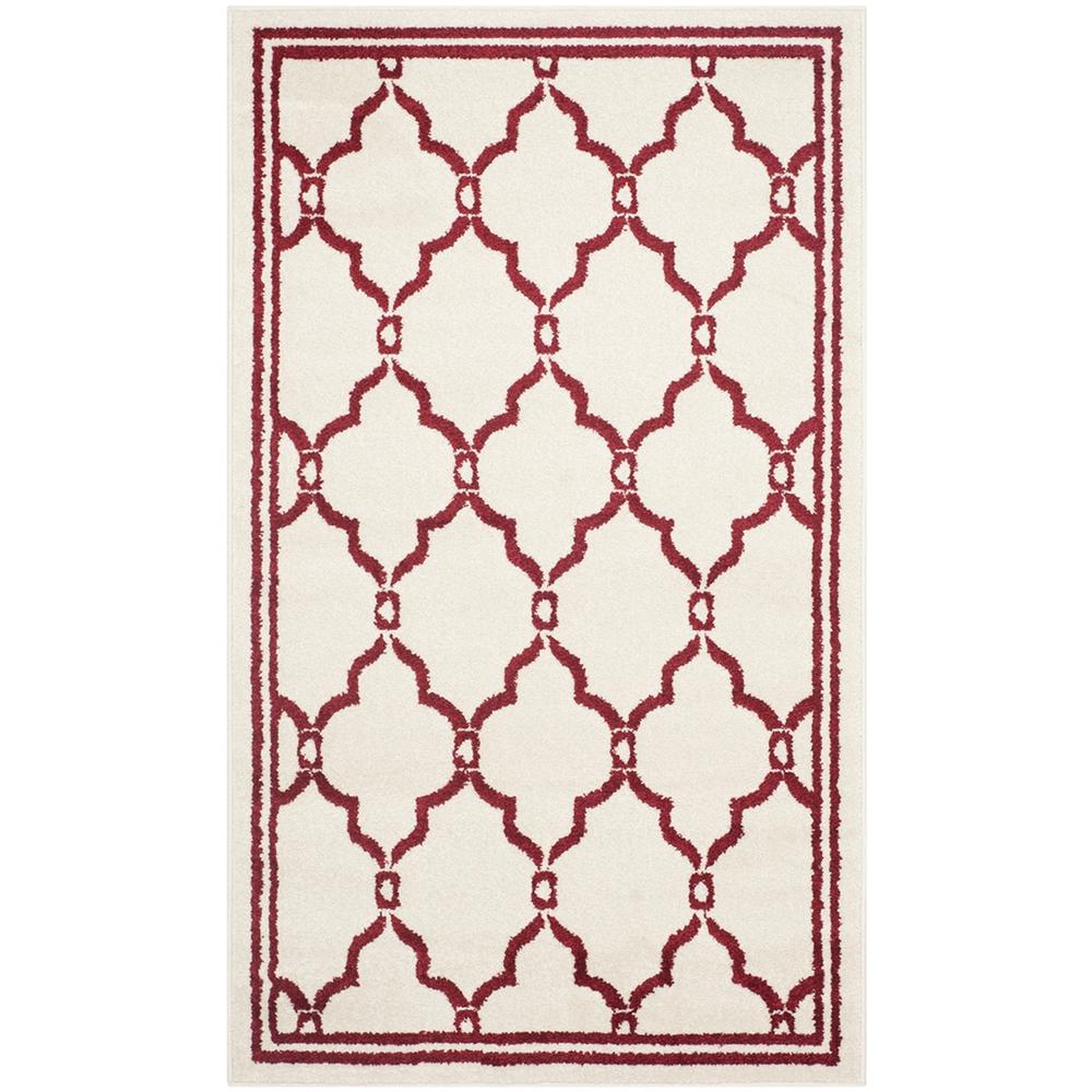 AMHERST, IVORY / RED, 3' X 5', Area Rug