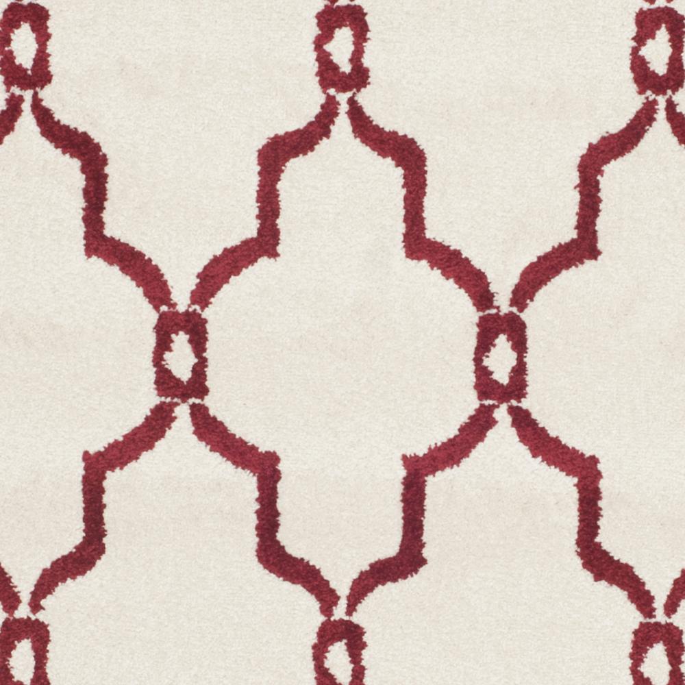 AMHERST, IVORY / RED, 5' X 8', Area Rug