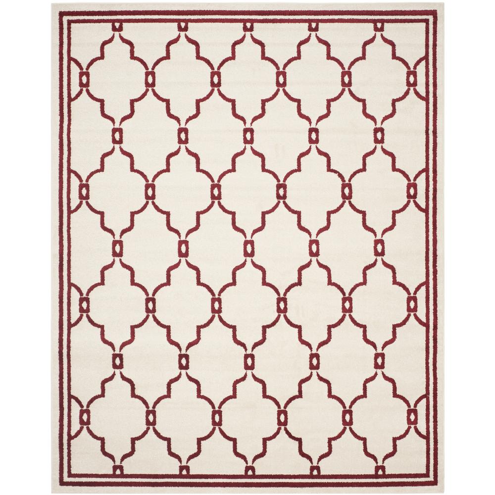 AMHERST, IVORY / RED, 8' X 10', Area Rug