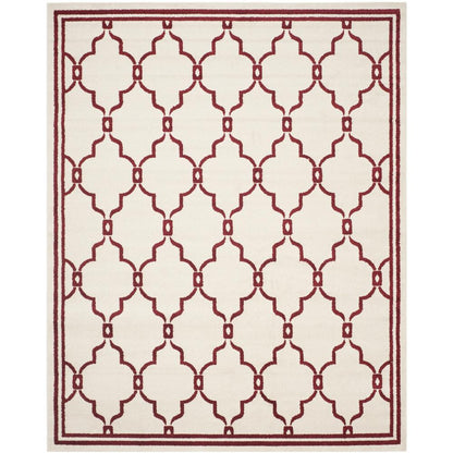 AMHERST, IVORY / RED, 8' X 10', Area Rug