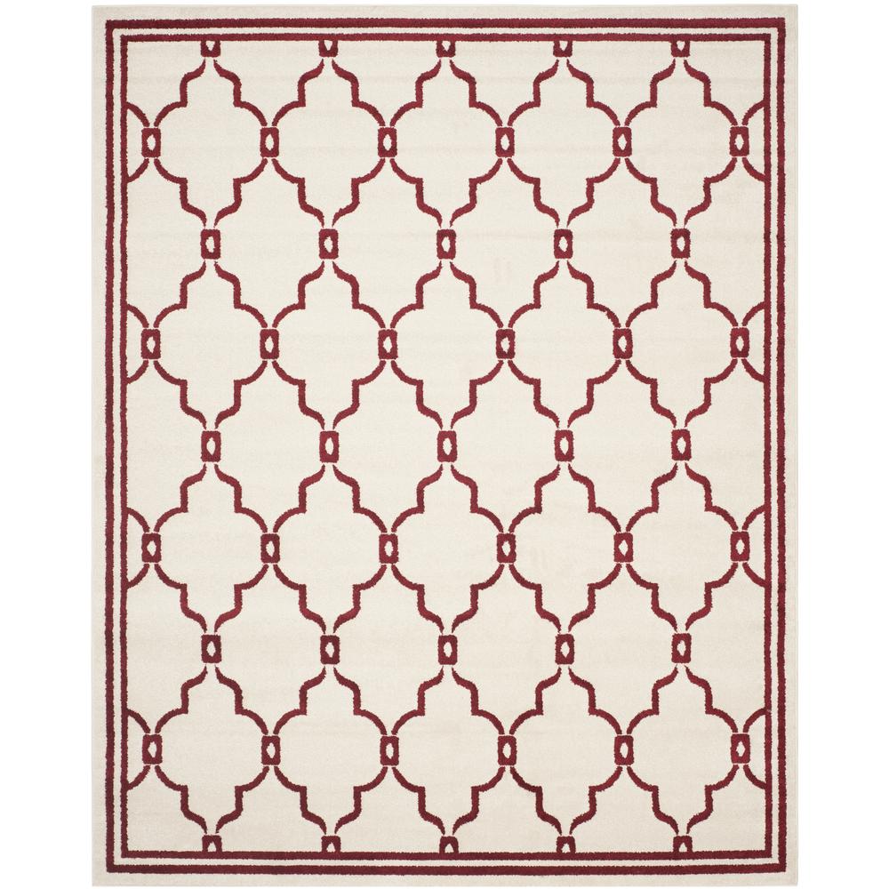 AMHERST, IVORY / RED, 8' X 10', Area Rug