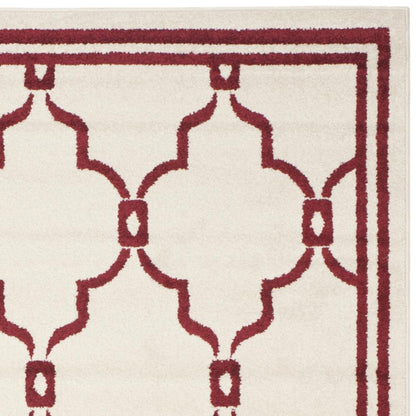 AMHERST, IVORY / RED, 8' X 10', Area Rug