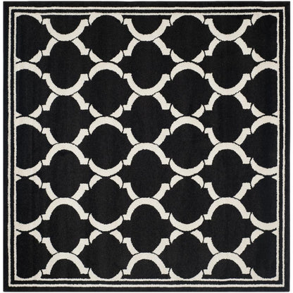AMHERST, ANTHRACITE / IVORY, 7' X 7' Square, Area Rug, AMT415G-7SQ