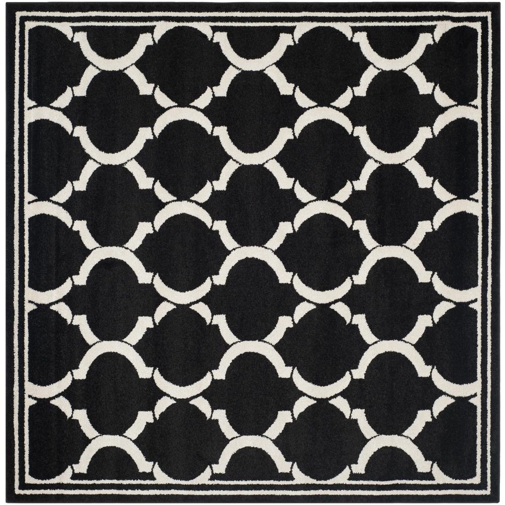 AMHERST, ANTHRACITE / IVORY, 7' X 7' Square, Area Rug, AMT415G-7SQ