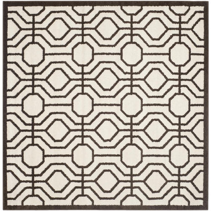 AMHERST, IVORY / BROWN, 7' X 7' Square, Area Rug