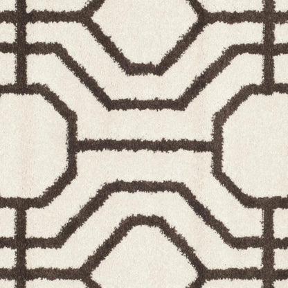 AMHERST, IVORY / BROWN, 7' X 7' Square, Area Rug