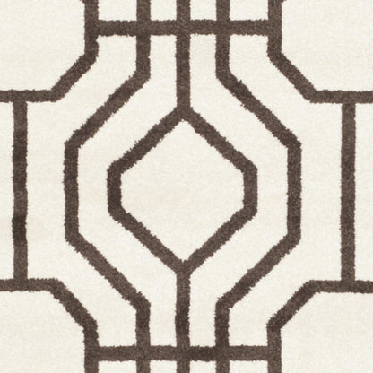 AMHERST, IVORY / BROWN, 8' X 10', Area Rug