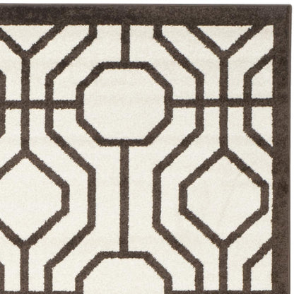 AMHERST, IVORY / BROWN, 8' X 10', Area Rug