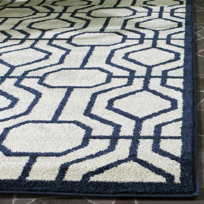AMHERST, IVORY / NAVY, 3' X 5', Area Rug, AMT416M-3