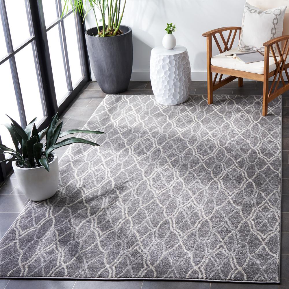AMHERST, GREY / LIGHT GREY, 5' X 8', Area Rug, AMT417C-5