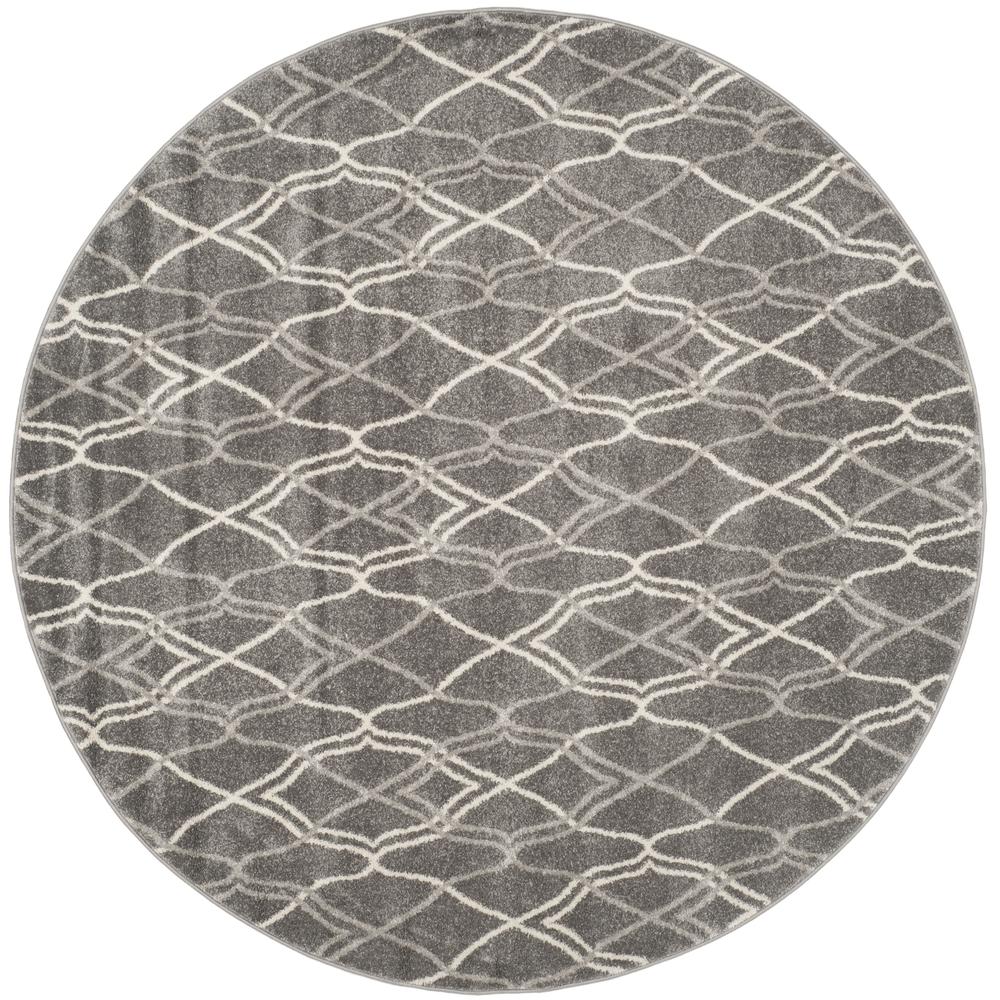 AMHERST, GREY / LIGHT GREY, 5' X 5' Round, Area Rug, AMT417C-5R