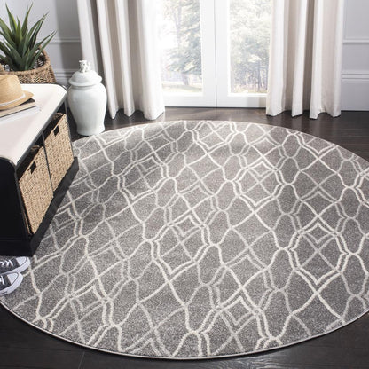AMHERST, GREY / LIGHT GREY, 5' X 5' Round, Area Rug, AMT417C-5R
