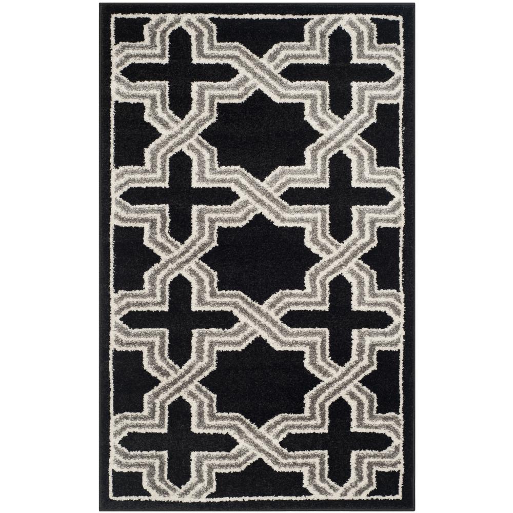 AMHERST, ANTHRACITE / GREY, 2'-6" X 4', Area Rug