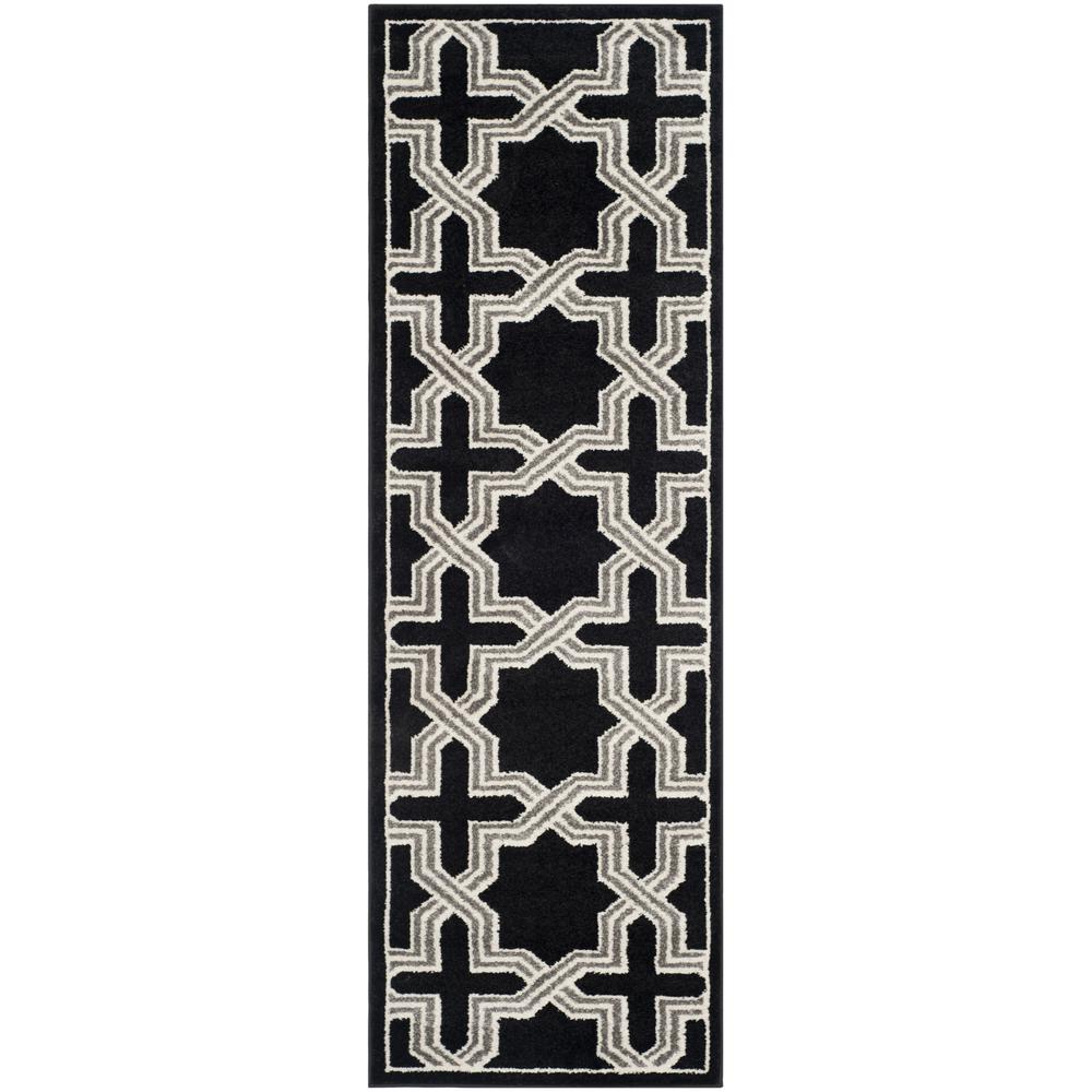 AMHERST, ANTHRACITE / GREY, 2'-3" X 7', Area Rug