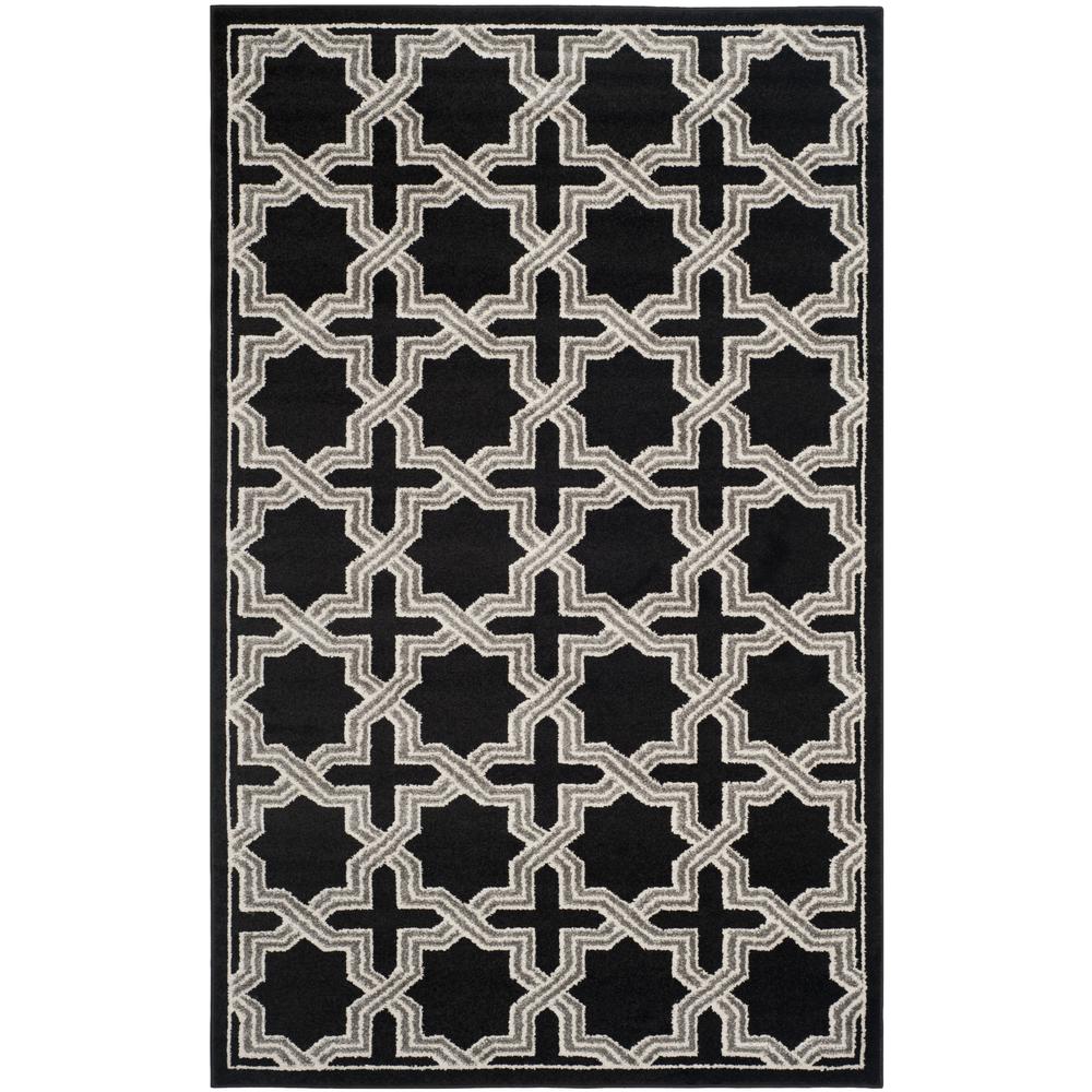 AMHERST, ANTHRACITE / GREY, 5' X 8', Area Rug
