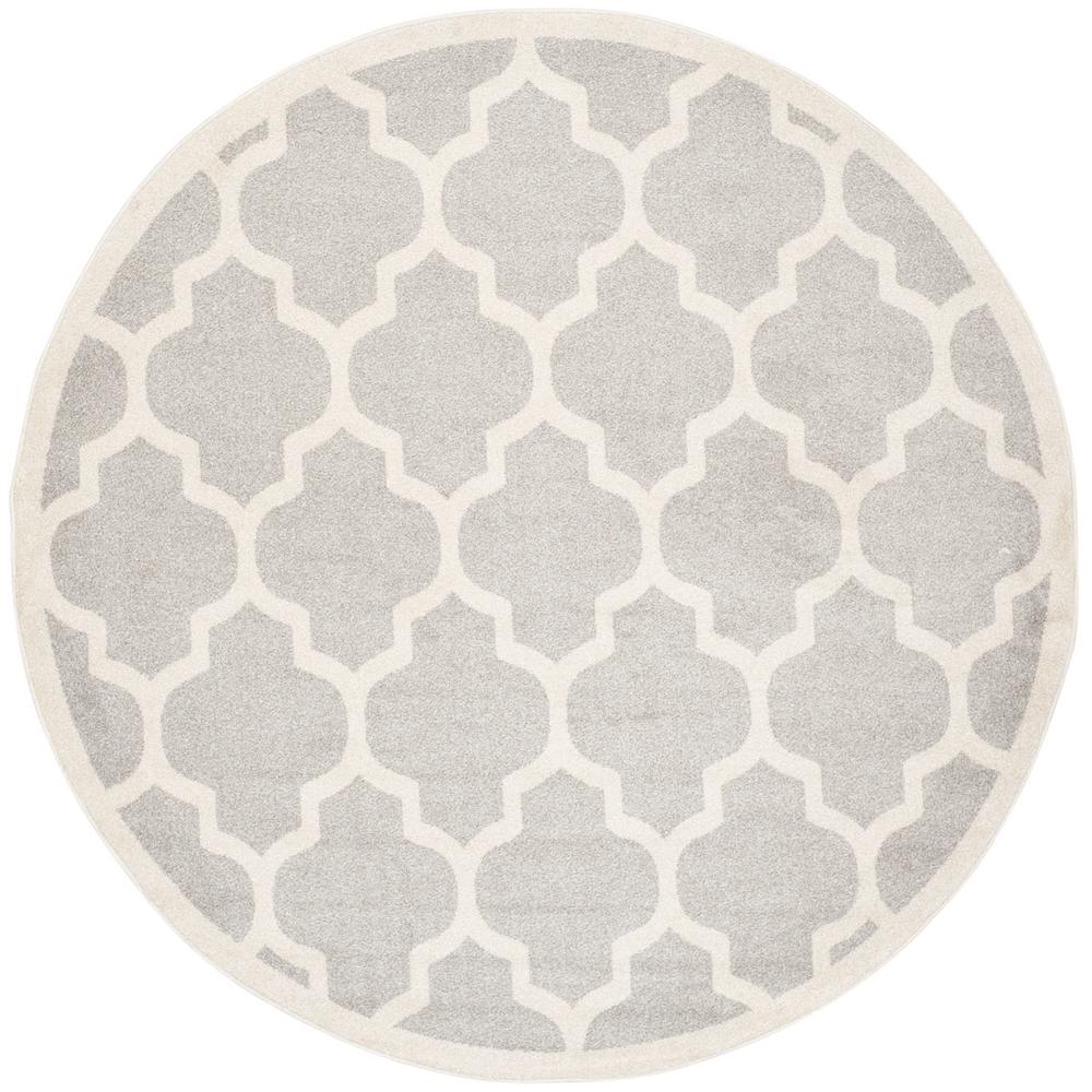 AMHERST, LIGHT GREY / BEIGE, 7' X 7' Round, Area Rug, AMT420B-7R
