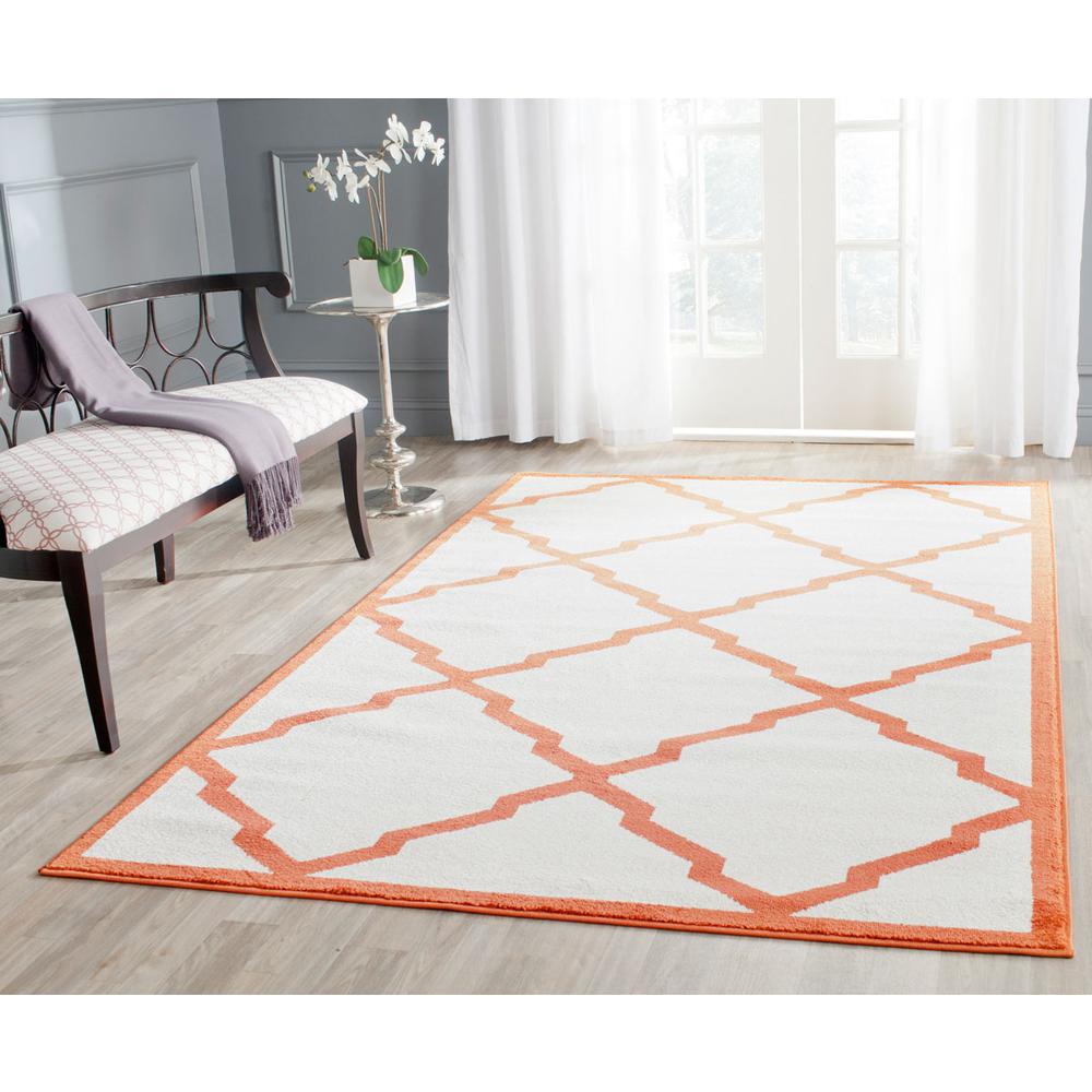 AMHERST, BEIGE / ORANGE, 4' X 6', Area Rug, AMT421F-4