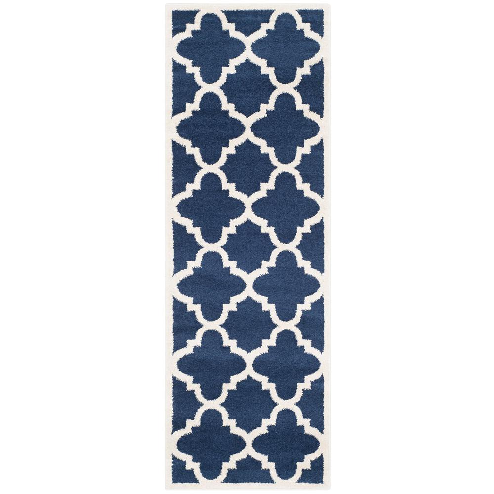 AMHERST, NAVY / BEIGE, 2'-3" X 7', Area Rug, AMT423P-27