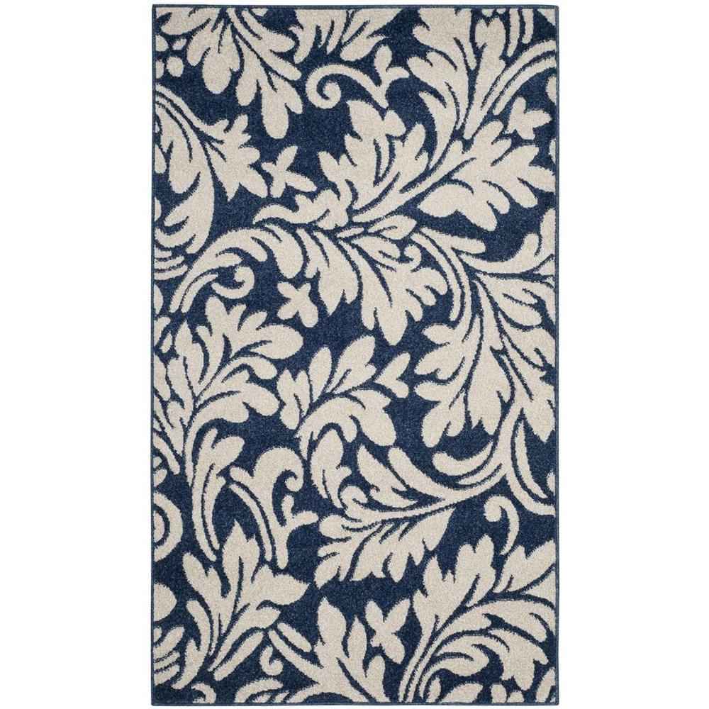 AMHERST, NAVY / IVORY, 3' X 5', Area Rug, AMT425P-3
