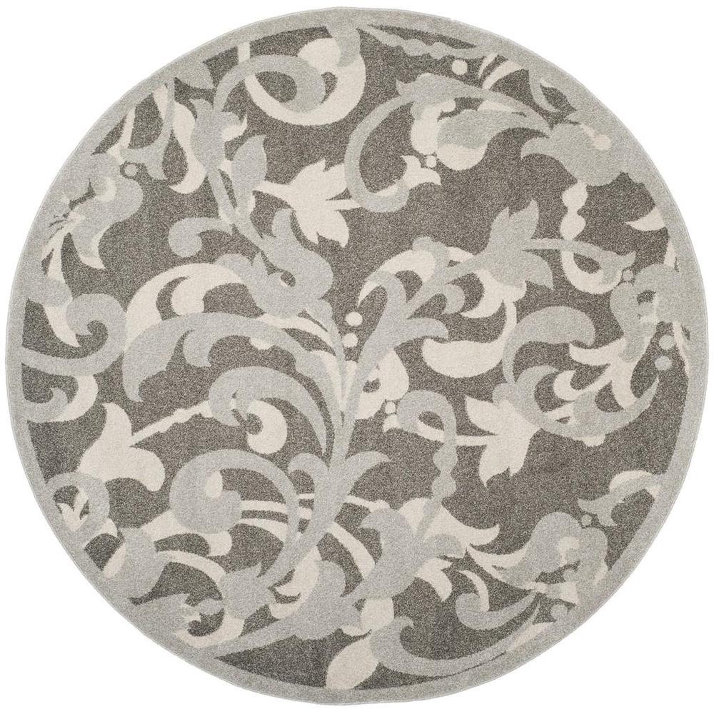 AMHERST, GREY / LIGHT GREY, 7' X 7' Round, Area Rug, AMT428C-7R