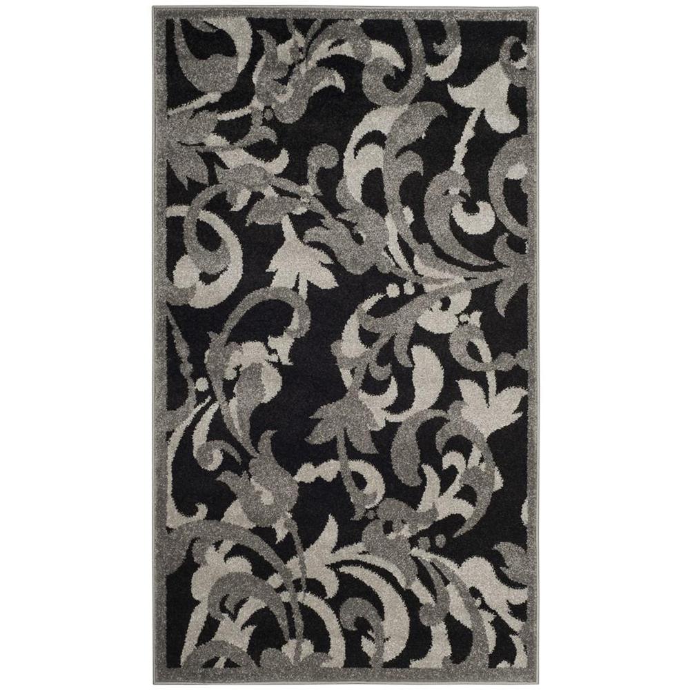 AMHERST, ANTHRACITE / LIGHT GREY, 3' X 5', Area Rug