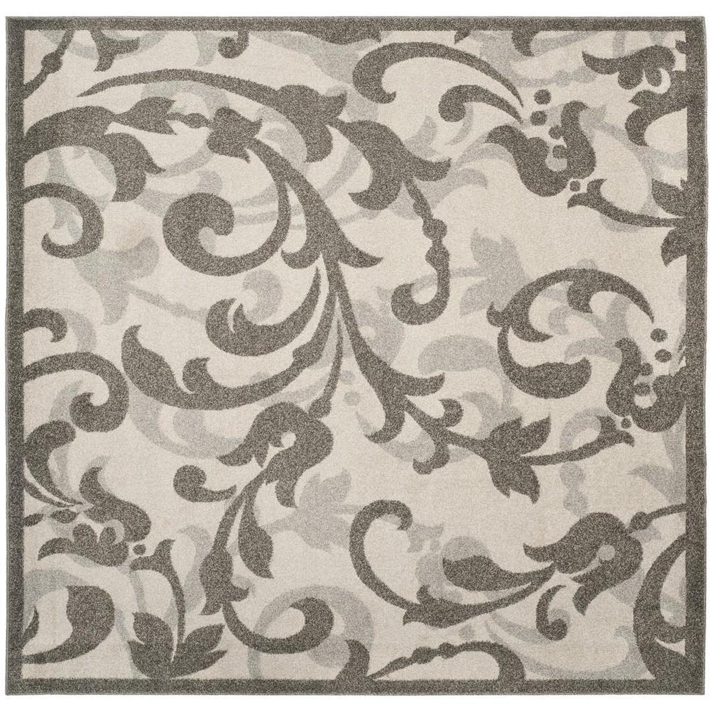 AMHERST, IVORY / GREY, 7' X 7' Square, Area Rug, AMT428K-7SQ