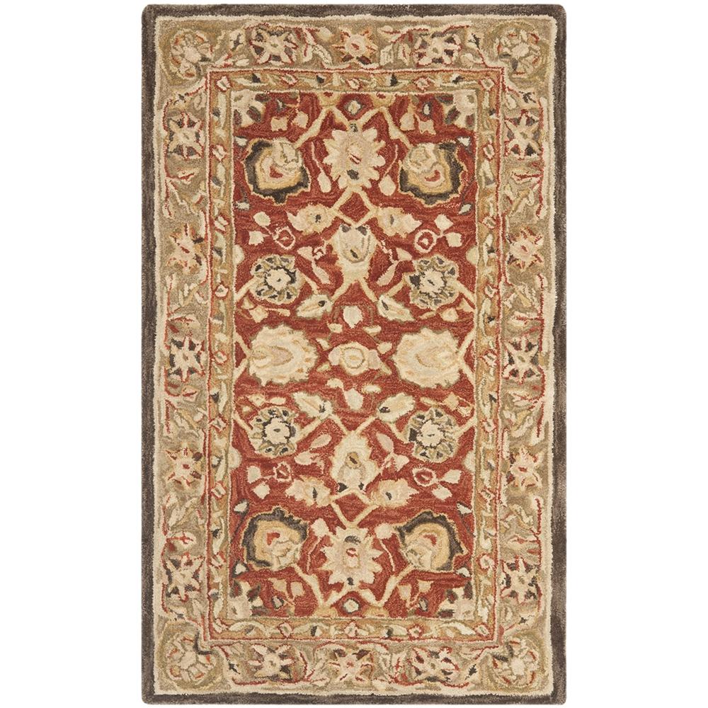 ANATOLIA, RUST / GREEN, 3' X 5', Area Rug