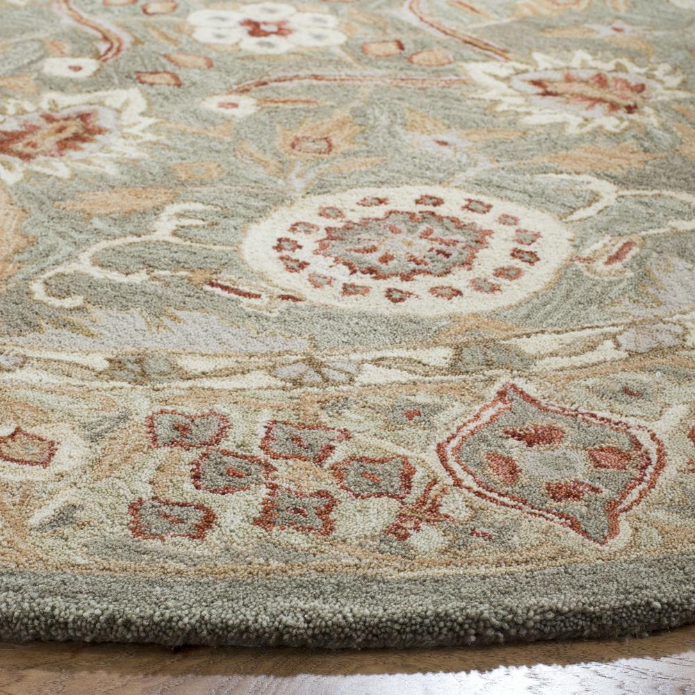 ANATOLIA, BROWN / IVORY, 6' X 6' Round, Area Rug, AN516A-6R