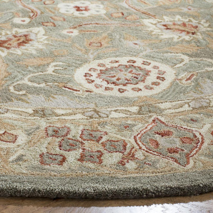 ANATOLIA, BROWN / IVORY, 6' X 6' Round, Area Rug, AN516A-6R