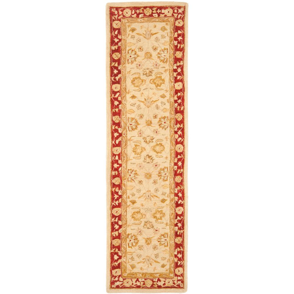 ANATOLIA, IVORY / RED, 2'-3" X 8', Area Rug, AN522C-28