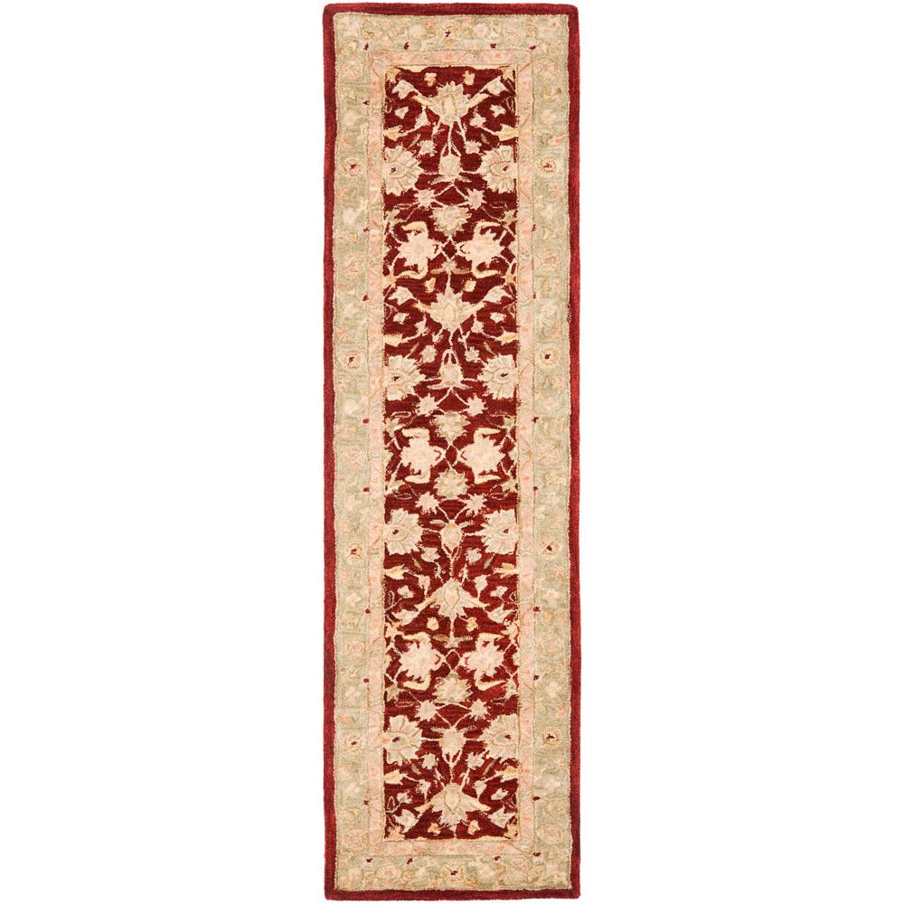 ANATOLIA, RED / MOSS, 2'-3" X 8', Area Rug