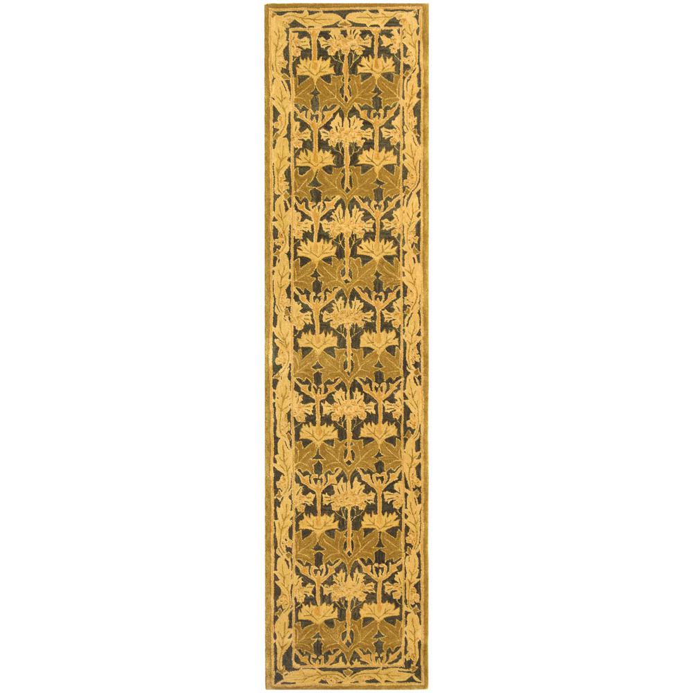 ANATOLIA, NAVY / SAGE, 2'-3" X 10', Area Rug