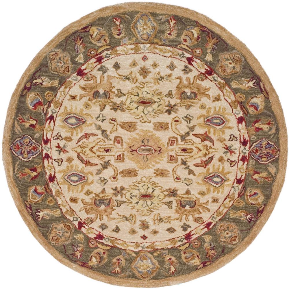 ANATOLIA, IVORY, 4' X 4' Round, Area Rug, AN547B-4R