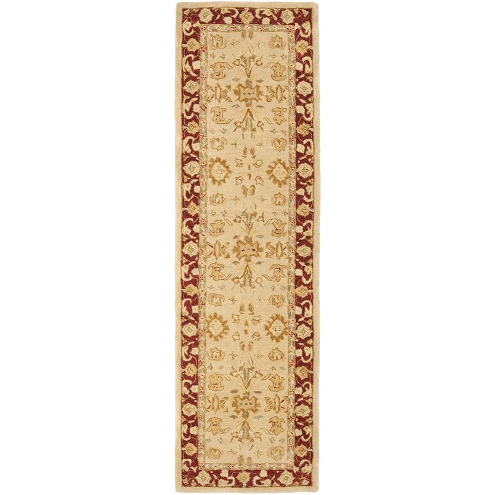 ANATOLIA, IVORY / RED, 2'-3" X 10', Area Rug, AN551A-210