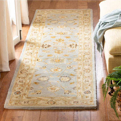 ANATOLIA, LIGHT BLUE / SAGE, 2'-3" X 12', Area Rug