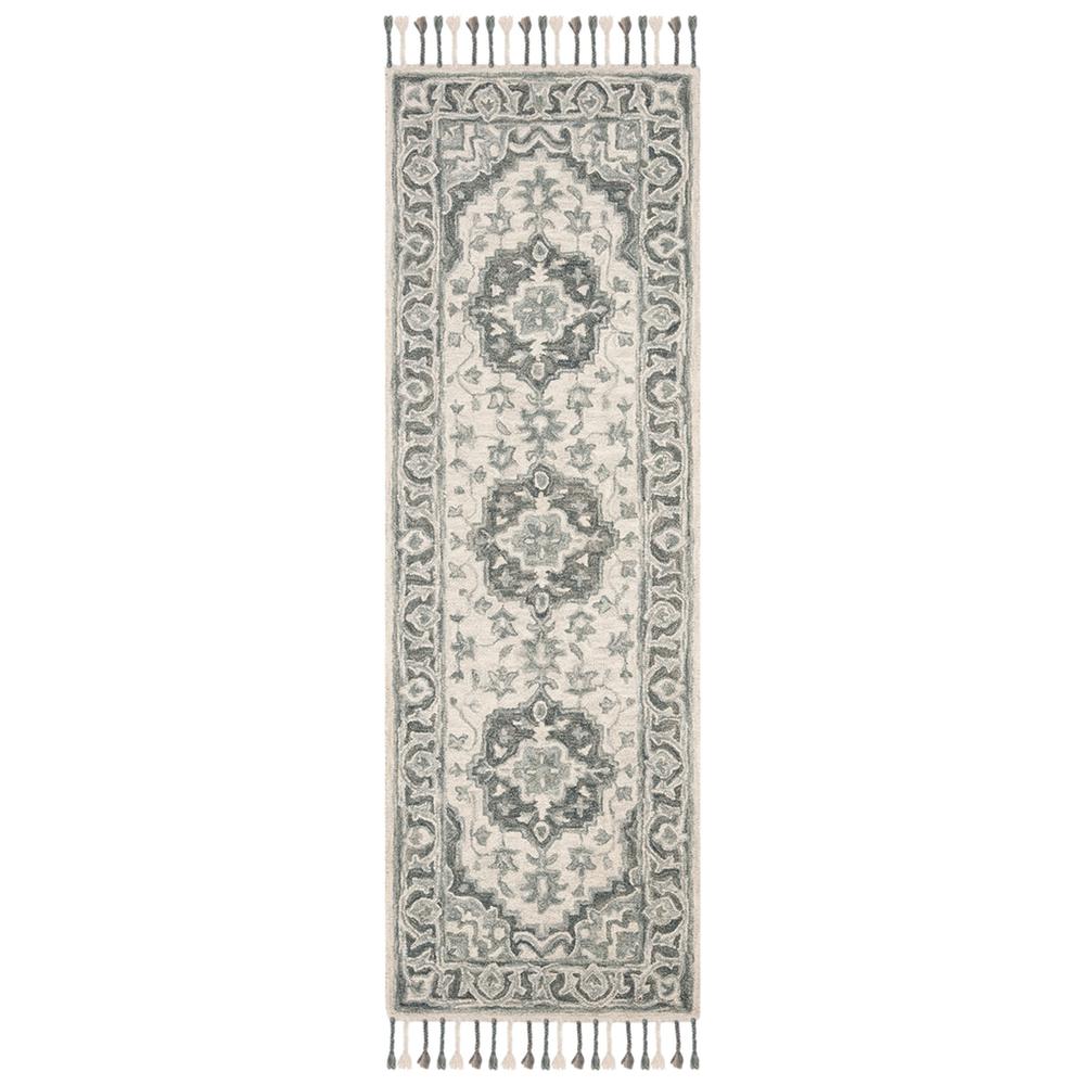 ASPEN, GREY / LIGHT GREY, 2'-3" X 11', Area Rug