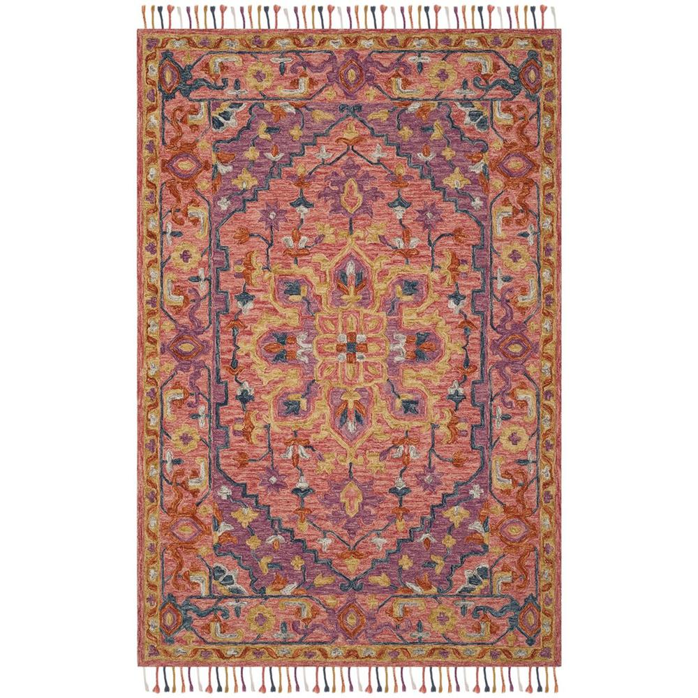 ASPEN, PINK / VIOLET, 5' X 8', Area Rug