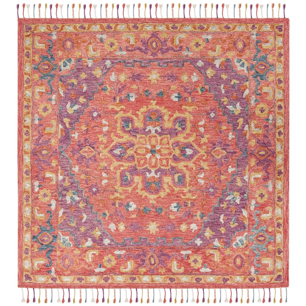 ASPEN, PINK / VIOLET, 7' X 7' Square, Area Rug