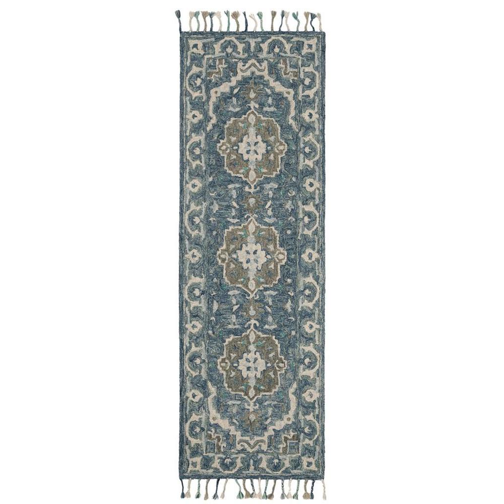 ASPEN, DARK BLUE / GREY, 2'-3" X 5', Area Rug