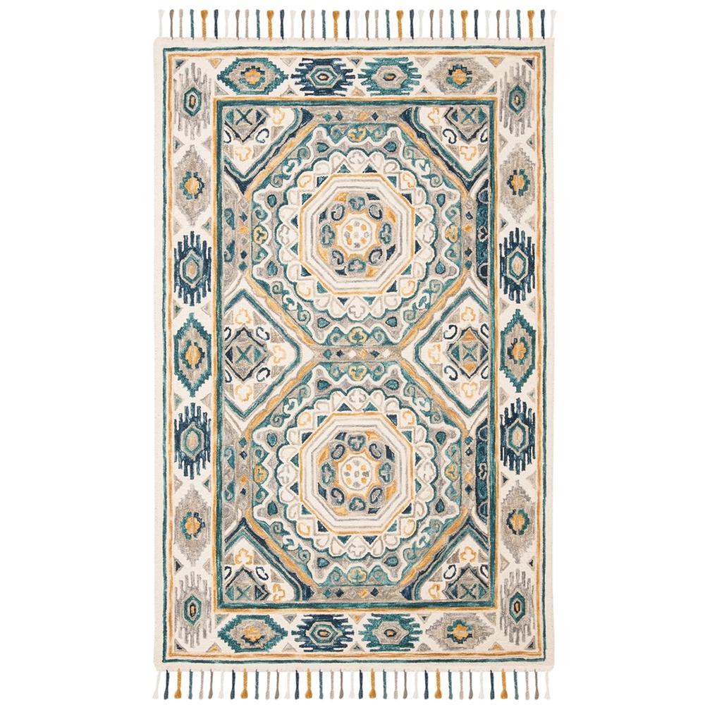 ASPEN, IVORY / CHARCOAL, 4' X 6', Area Rug