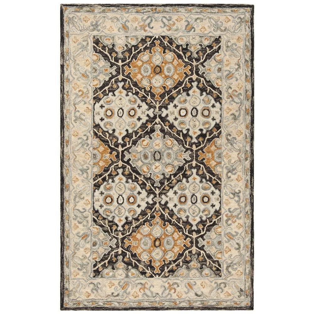 ASPEN, BEIGE / BROWN, 5' X 8', Area Rug