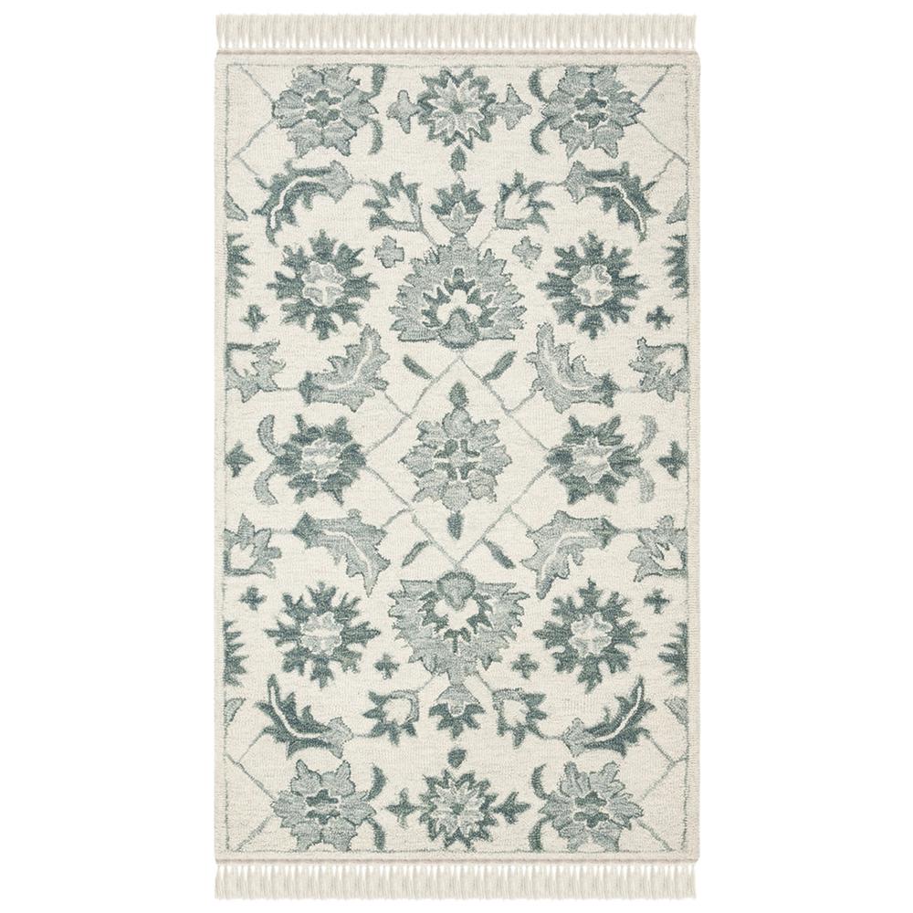 ASPEN, GREEN / GREY, 3' X 5', Area Rug