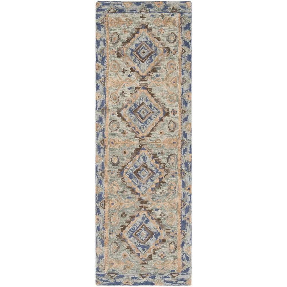 ASPEN, BLUE / BEIGE, 2'-3" X 5', Area Rug