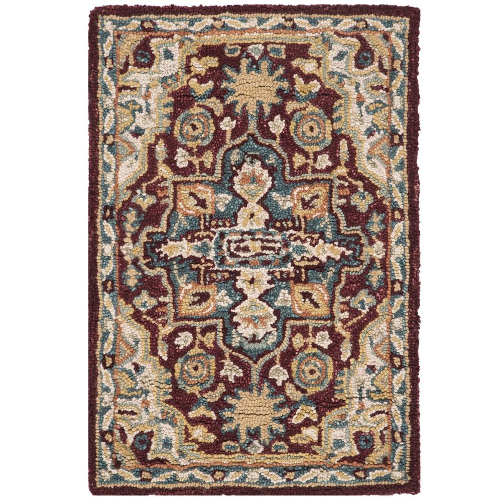 ASPEN, RED / BLUE, 2' X 3', Area Rug, APN507A-2