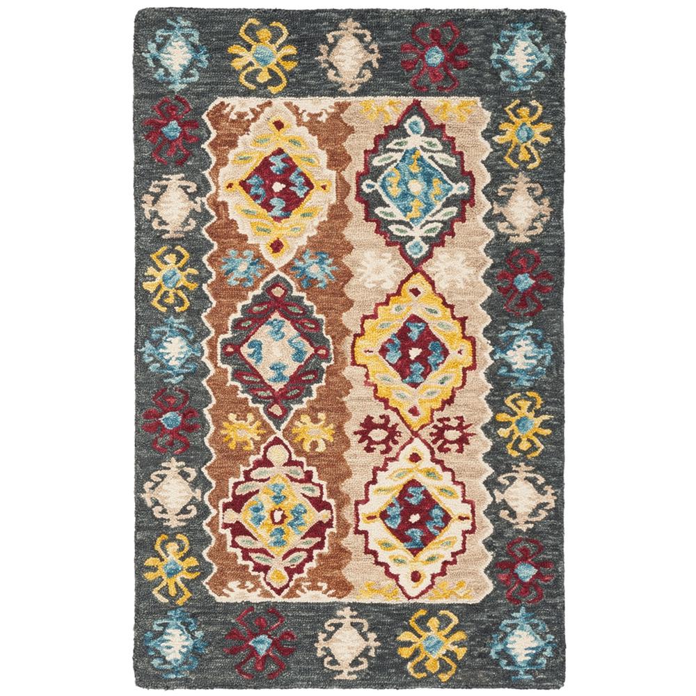ASPEN, BEIGE / CHARCOAL, 2' X 3', Area Rug