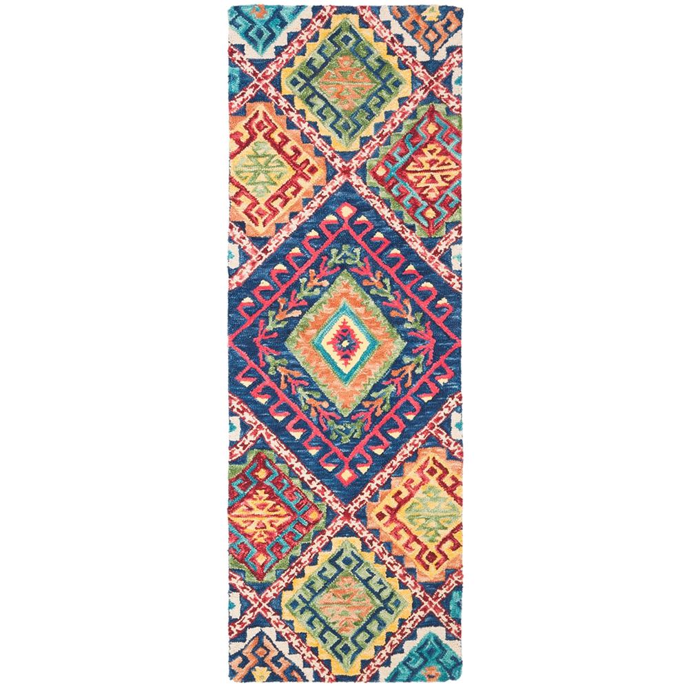 ASPEN, BLUE / MULTI, 2'-3" X 7', Area Rug