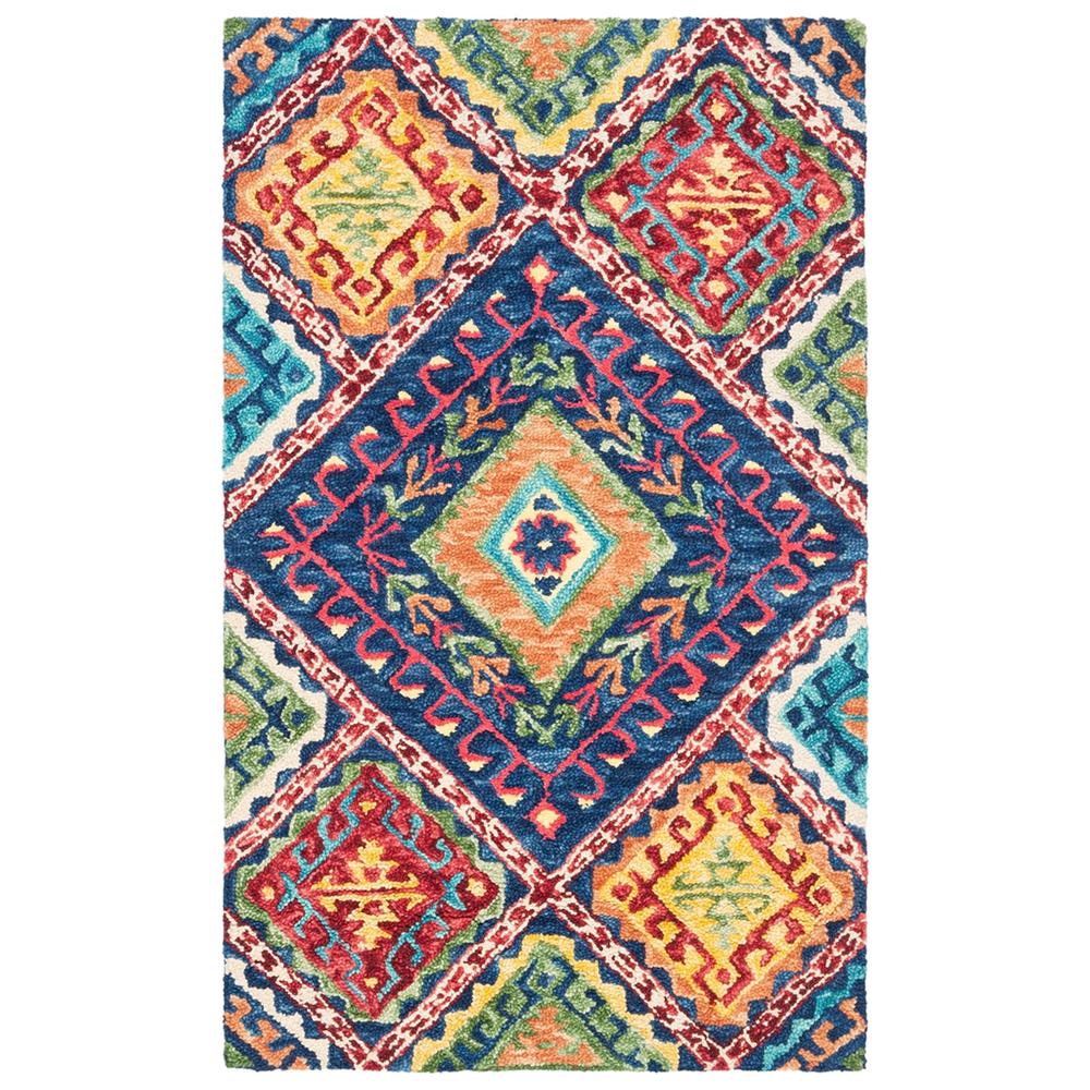 ASPEN, BLUE / MULTI, 2' X 3', Area Rug